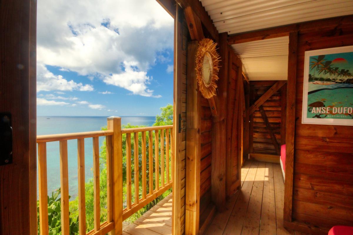 33 Location villa piscine Martinique_vue mer chambre robinson 1